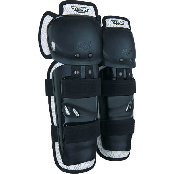 Fox Titan Sport Black CE Knee-Shin Guards