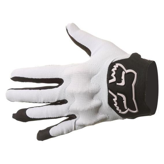 Fox Bomber LT Light Grey Motocross Gloves Back