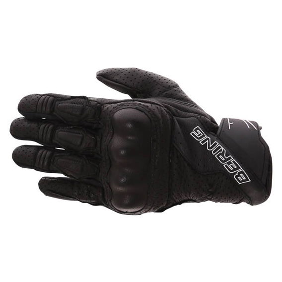 Bering Raven Black Motorcycle Gloves Back