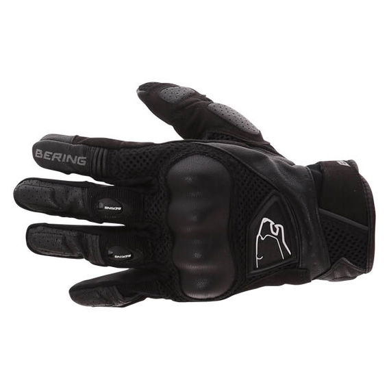 Bering Zeff Black Motorcycle Gloves Back