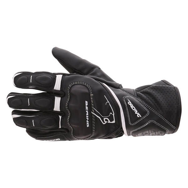 Bering Run-R Black White Motorcycle Gloves Back