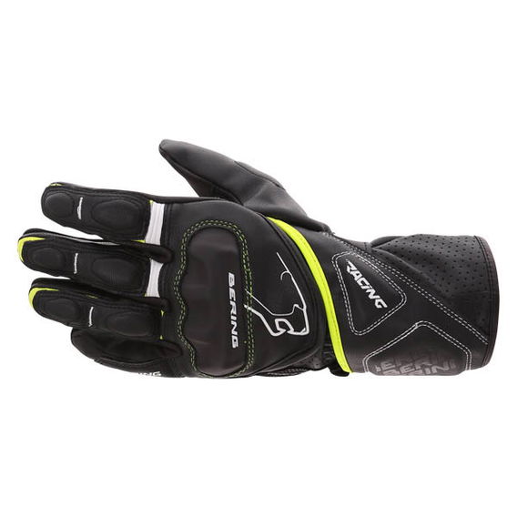 Bering Run-R Black Fluo Motorcycle Gloves Back