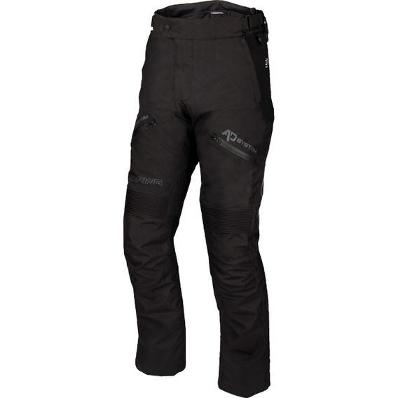 Bering Roller Black Textile Motorcycle Pants Front