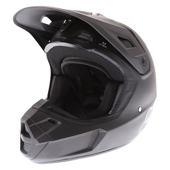 Fox V2 Matt Black Motocross Helmet Front Left