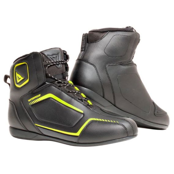 Dainese Raptors D-WP Shoes Black Black Fluo Yellow Size: UK 6