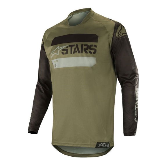 Alpinestars Racer Black Military Camo Tactical Jersey Front