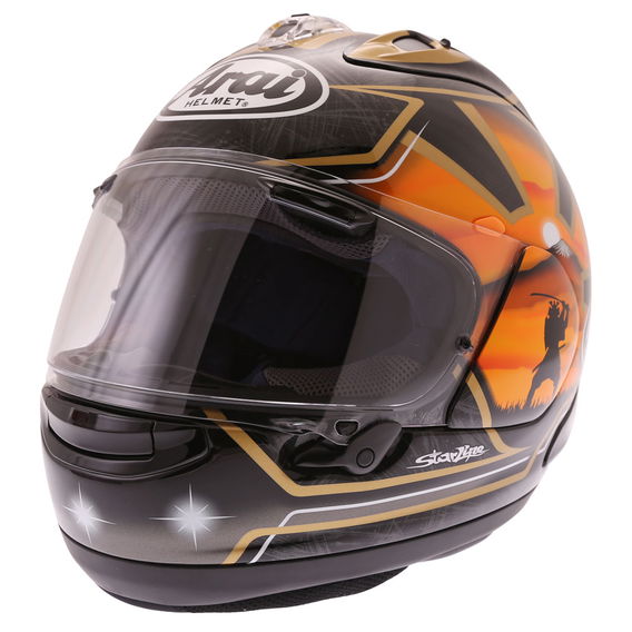 Arai RX-7V Pedrosa Spirit Helmet Gold Size: L