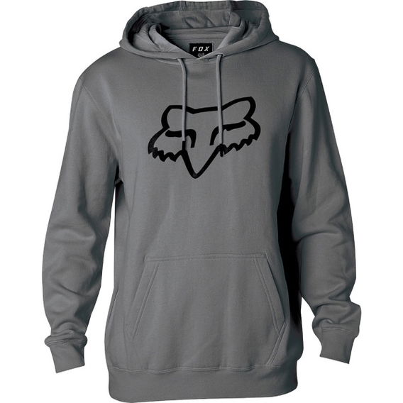 Fox Legacy Heather Graphite Foxhead Fleece Front