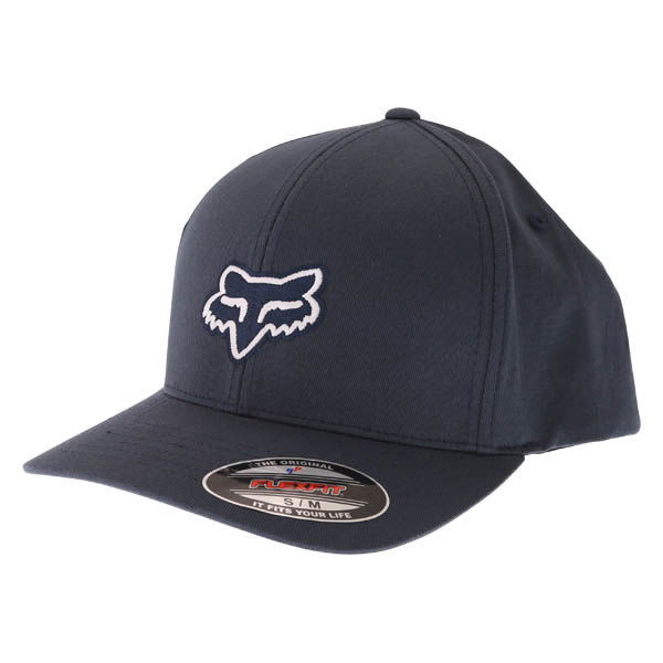Fox Legacy Flexfit Navy Baseball Cap Front Left