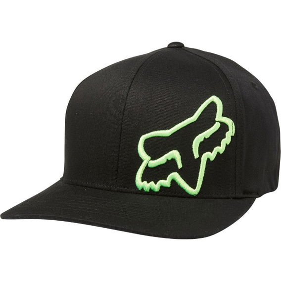 Fox Flex 45 Flexfit Hat Black Green Unisex - S/M