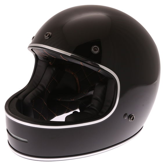 Force Blitzfibre Black Full Face Motorcycle Helmet Front Left