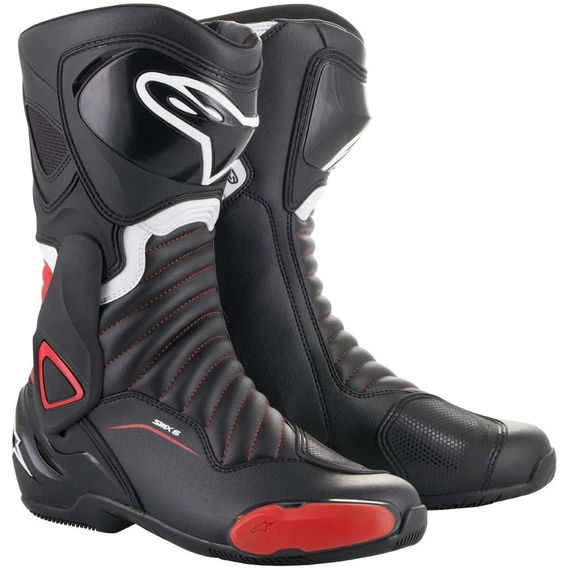 Alpinestars SMX-6 V2 Boots Black Red Size: UK 6