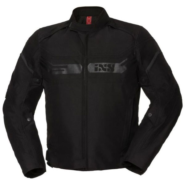 IXS RS-400-ST Sport Black Textile Motorcycle Jacket Front