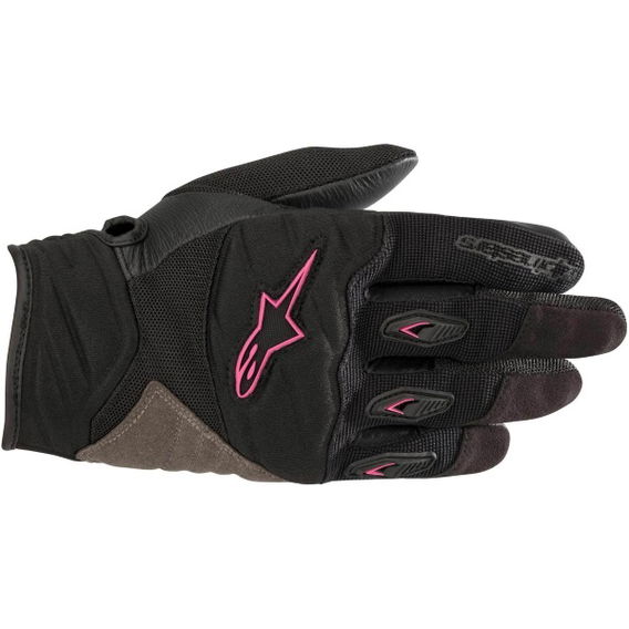 Alpinestars Stella Shore Ladies Black Fuchsia Motorcycle Gloves Back