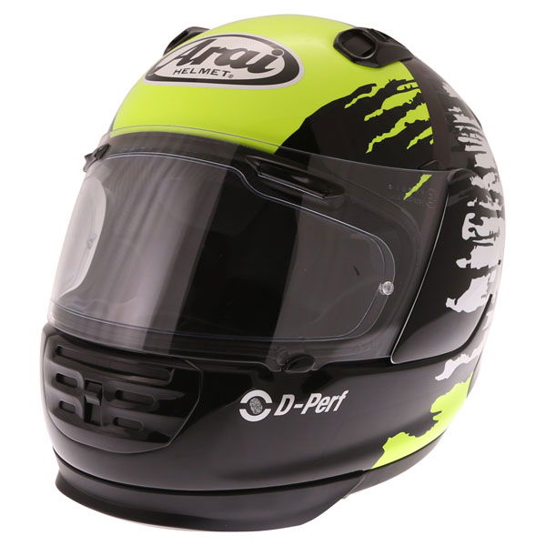 Arai Rebel Splash Green Full Face Motorcycle Helmet Front Left