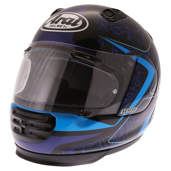 Arai Rebel Sting Blue Full Face Motorcycle Helmet Front Left