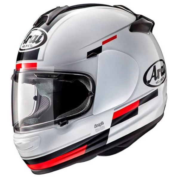 Arai Debut Blaze White Black Full Face Motorcycle Helmet Front Left