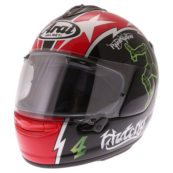 Arai Chaser X Hutchy TT Full Face Motorcycle Helmet Front Left