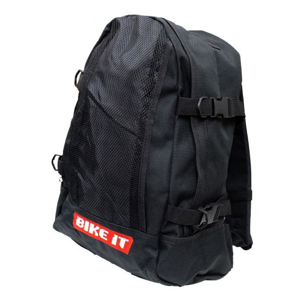 Bike It Luggage Black Motorcycle Rucksack