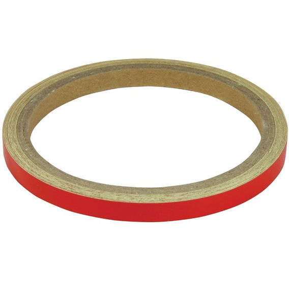 Bike It 7mm Red Reflective Wheel Body Stripes