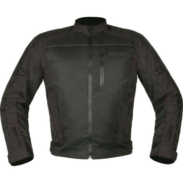 Akito Horizon Black Textile Motorcycle Jacket Front