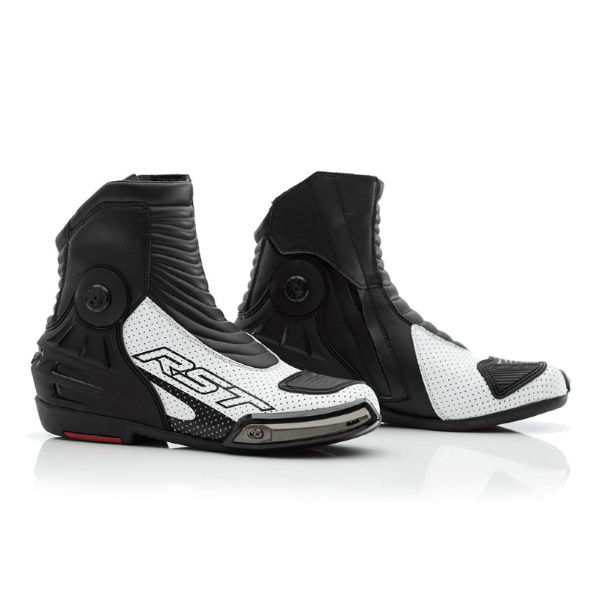 RST Tractech Evo III Black White Short Motorcycle Boots