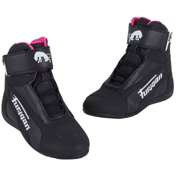 Furygan Zephyr D30 Lady Pair Womens Black Pink Waterproof Motorcycle Ankle Boots Pair