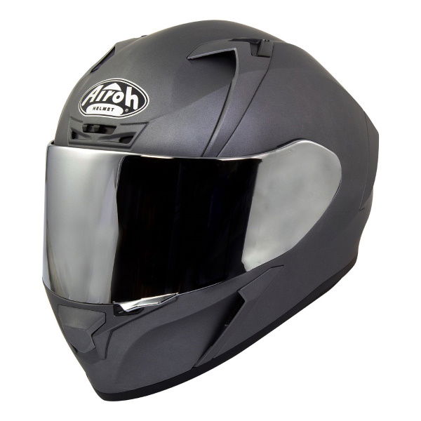 Airoh Valor Silver Matt Full Face Motorcycle Helmet Front Left