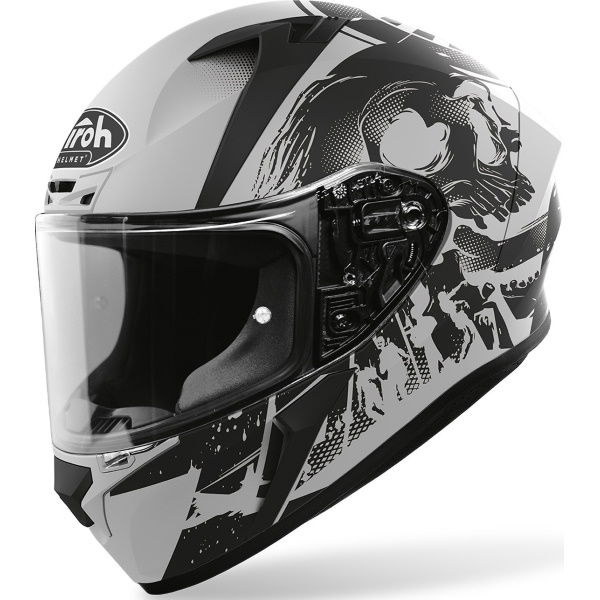 Airoh Valor Akuna Black Matt Full Face Motorcycle Helmet Front Left