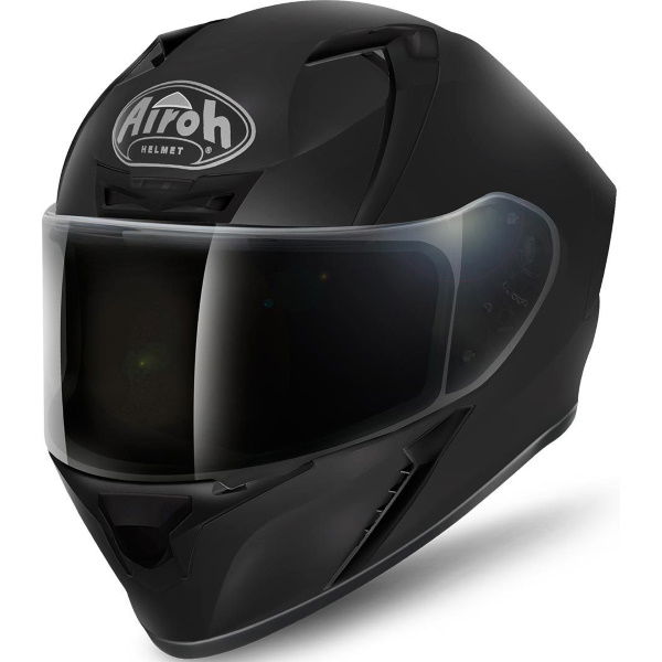 Airoh Valor Matt Black Full Face Motorcycle Helmet Front Left