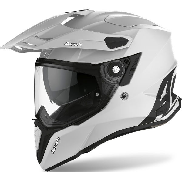 Airoh Commander Grey Matt Adventure Motorcycle Helmet Front Left
