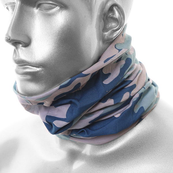 Richa Nekx Camouflage Blue Neck Tube Front