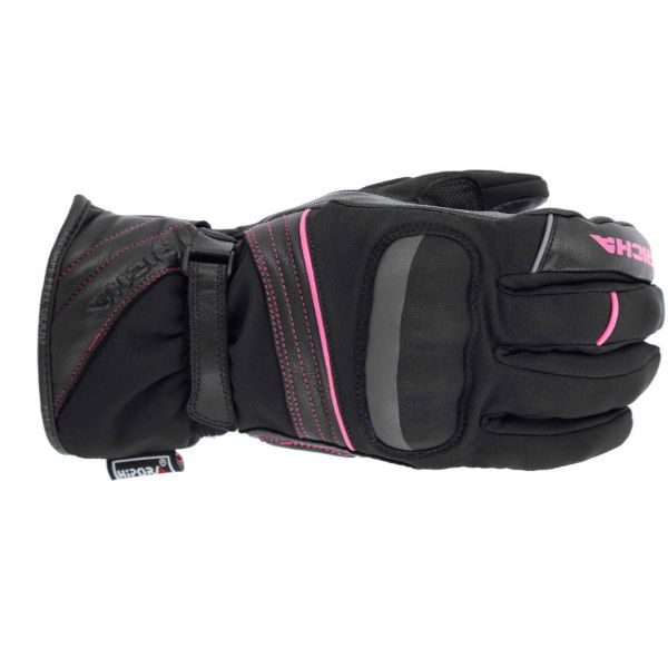 Richa Ella Black Pink Ladies Waterproof Motorcycle Gloves Back