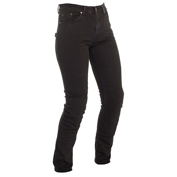 Richa Nora Slim Black Ladies Denim Motorcycle Jeans Front