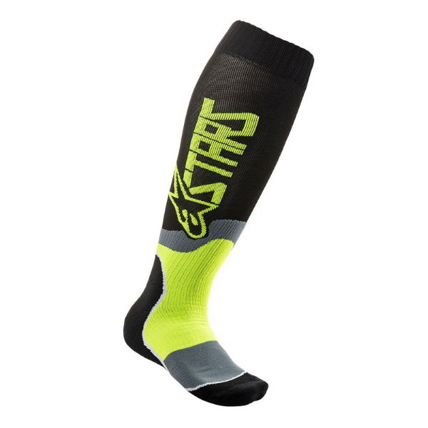 Alpinestars MX Plus-2 Black Yellow Fluo Socks