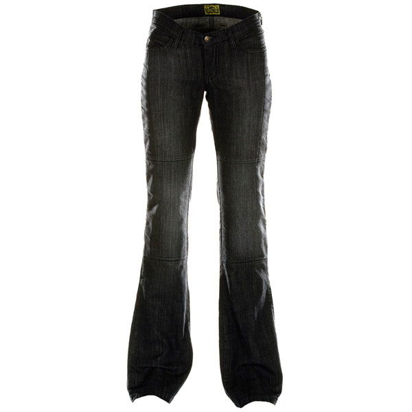 Draggin Minx Black Ladies Kevlar Denim Motorcycle Jeans Front
