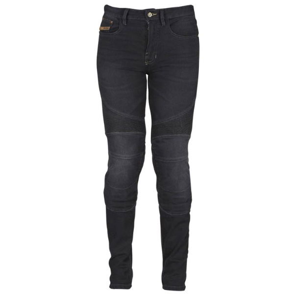Furygan Lady Purdey Ladies Black Denim Motorcycle Jeans Front