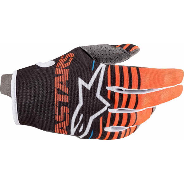 Alpinestars Radar Anthracite Orange Fluo MX Gloves Back