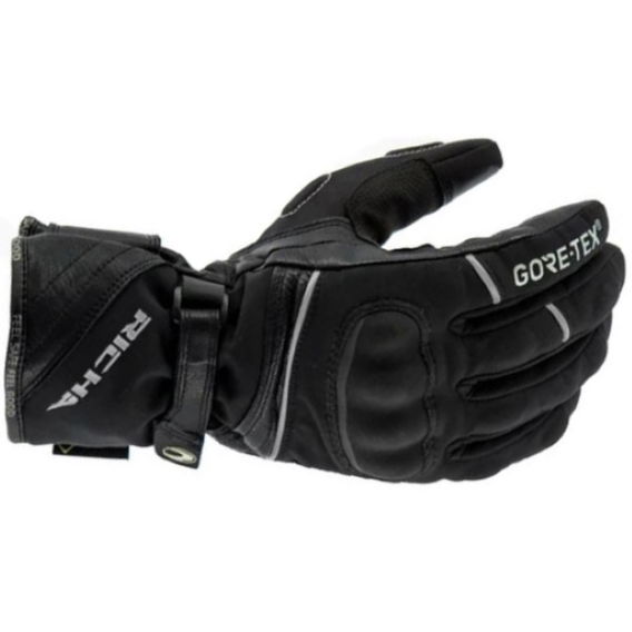 Richa Diana Ladies Black GoreTex Waterproof Motorcycle Gloves Back