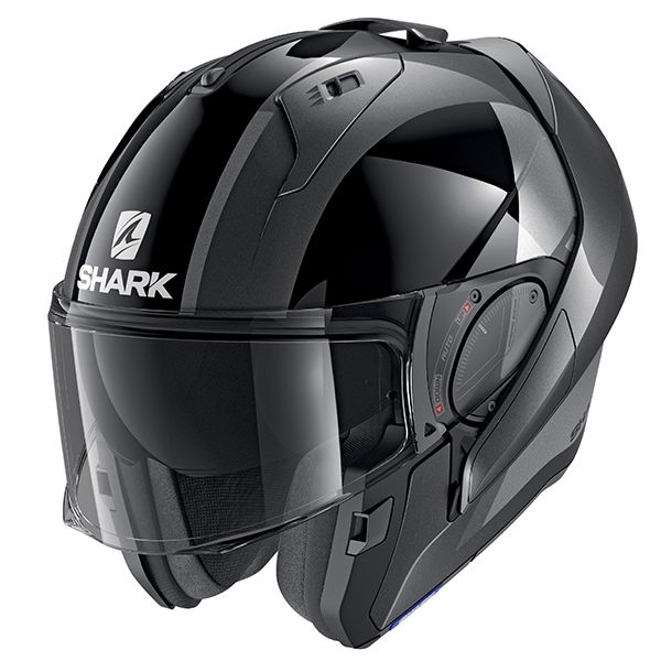 Shark Evo ES Endless Anthracite Black Flip Front Motorcycle Helmet Flip Open