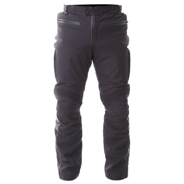 BKS Apache Laminate Black Textile Motorcycle Pants Front