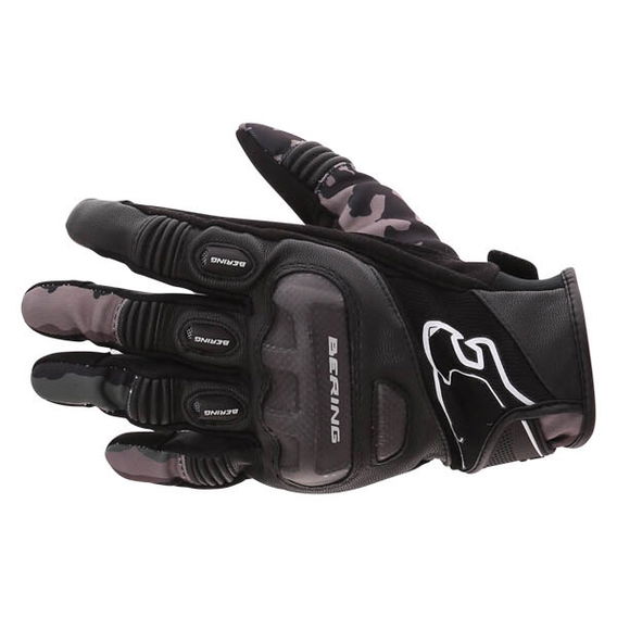 Bering Derreck Black Camo Motorcycle Gloves Back