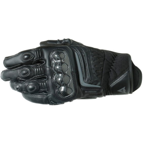 Dainese Carbon 3 Short Black Motorcycle Gloves Back