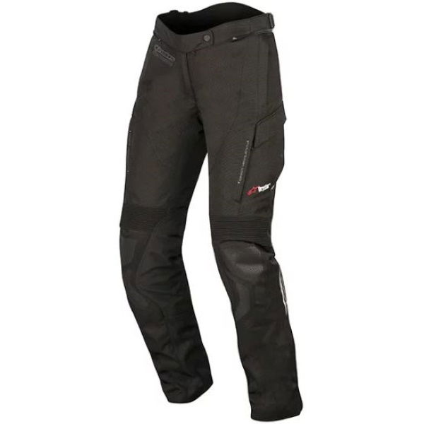 Alpinestars Stella Andes V2 Drystar Ladies Black Textile Motorcycle Pants Front