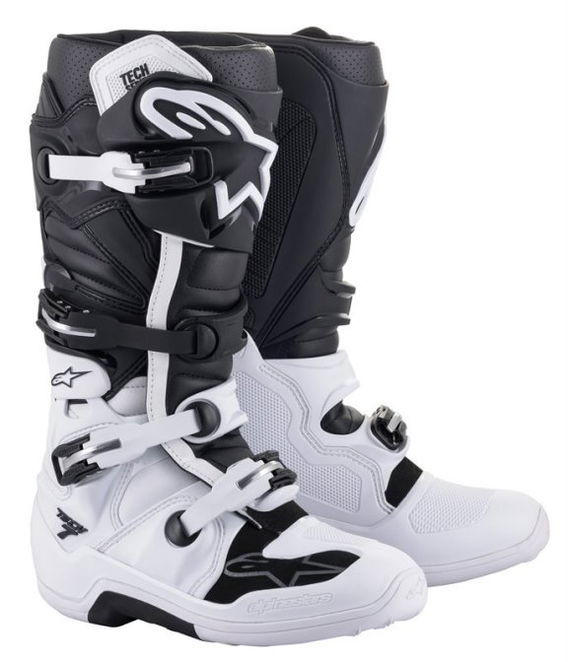 Alpinestars Tech 7 White Black MX Boots
