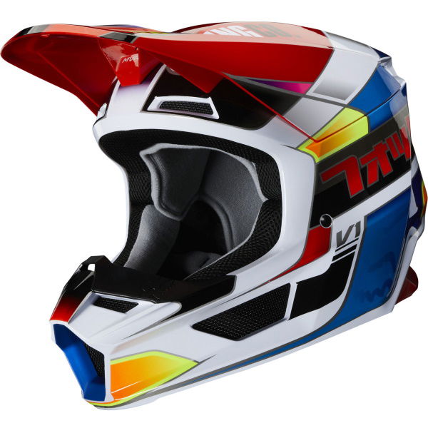 Fox V1 Yorr Helmet Blue Red Size: S