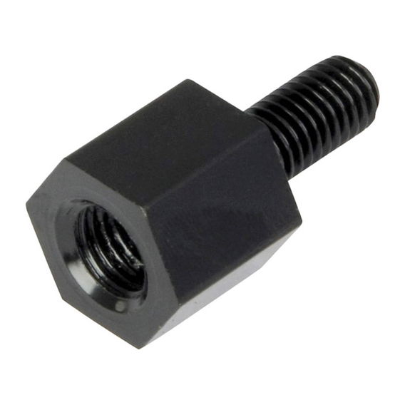 Bike It Mirror Adapter for 10mm Thread Black Black