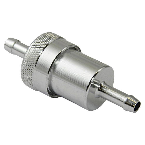 Bike It Fuel Filter 6mm Standard Chrome Chrome
