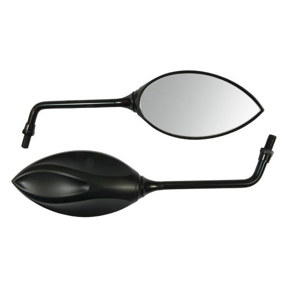 Bike It Universal Mirrors 10mm Stem Black Black