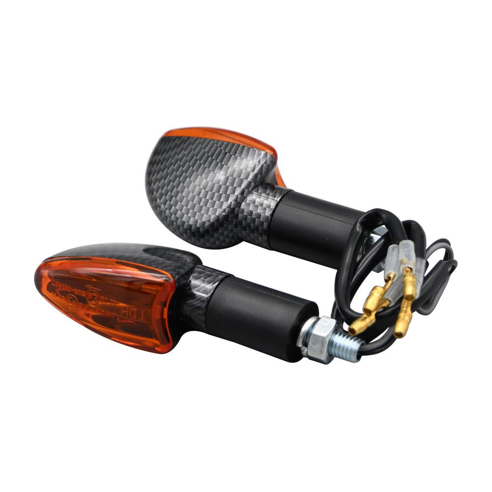 Bike It Long Stem Spear Indicator Carbon Amber Carbon Amber